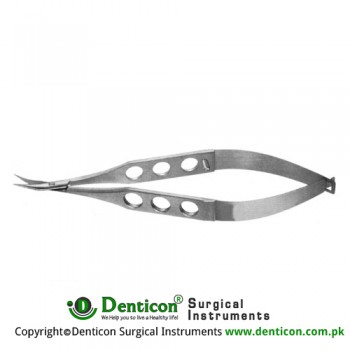 Jaffe Stitch Scissor Curved - Very Sharp Pointed Tips - Medium Blades Stainless Steel, 11 cm - 4 1/2"